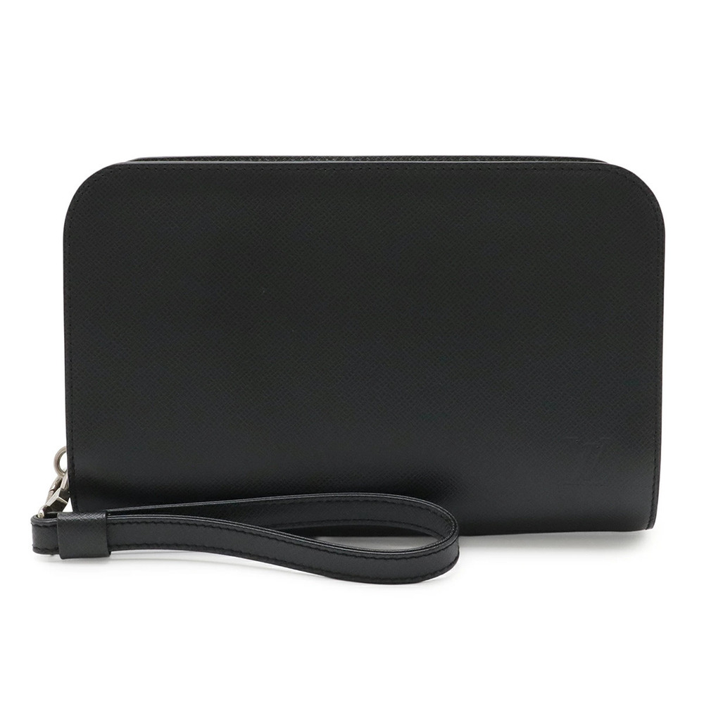 LOUIS VUITTON Taiga Baikal Shoulder Bag Handbag Ardoise Black